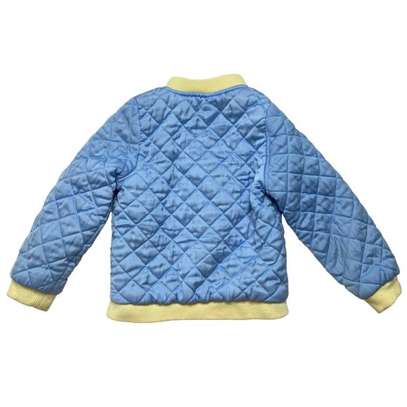 DISNEY TUTU COUTURE Beauty and the Beast Blue Quilted Jacket 5-6 Girls *READ* - Picture 2 of 6